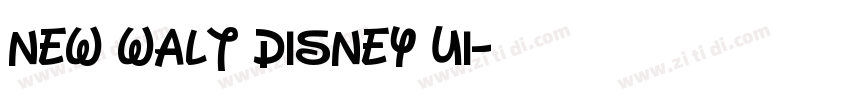 New Walt Disney UI字体转换